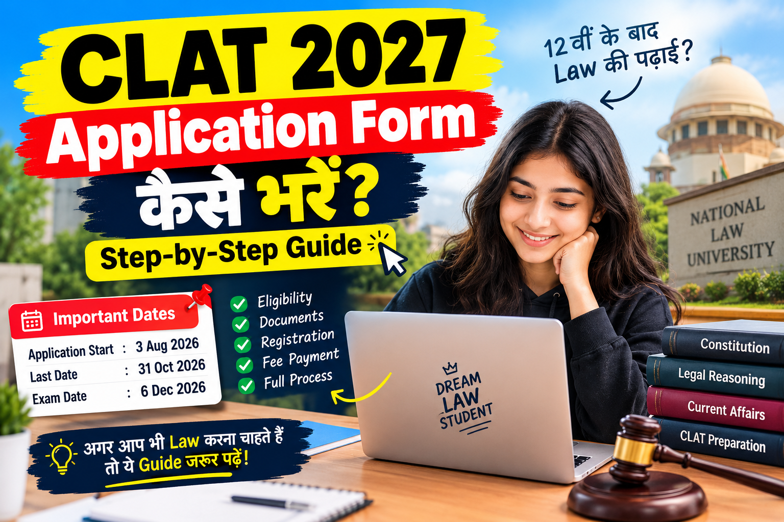 CLAT 2027 Application Form