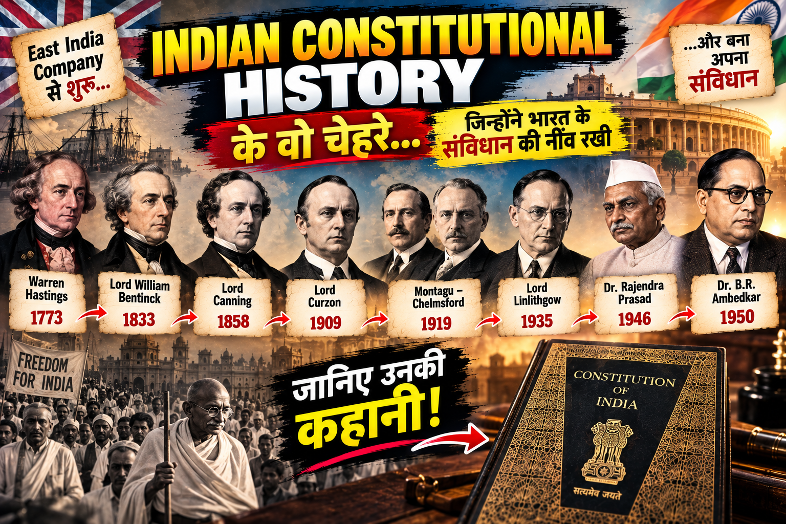 Warren Hastings से Dr. B.R. Ambedkar तक — कौन थे ?