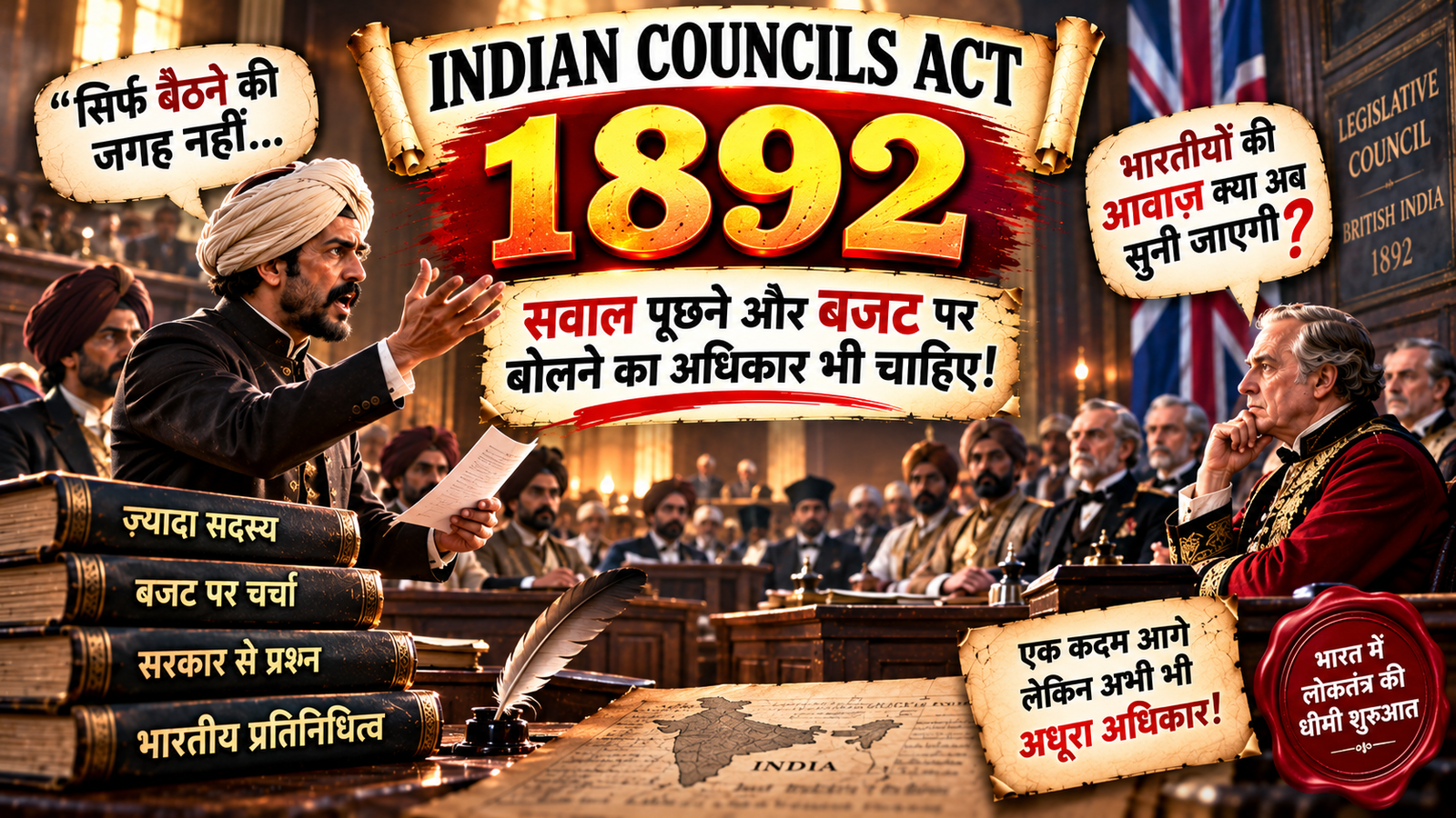 🇮🇳 Indian Councils Act, 1892