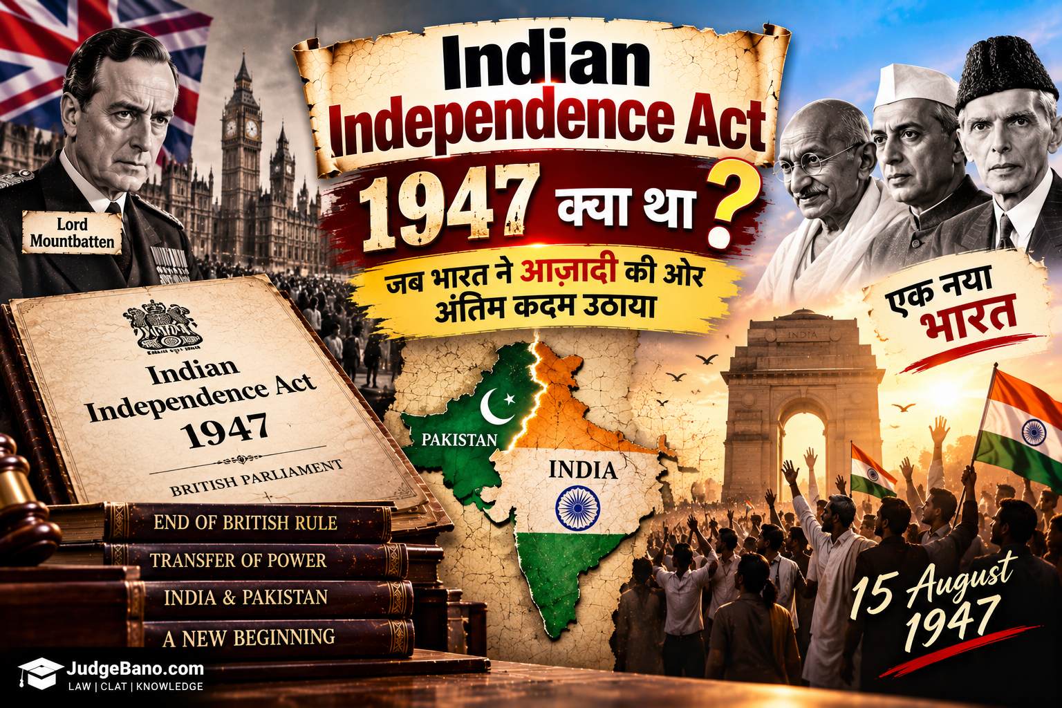 Indian Independence Act, 1947 क्या था? — जब भारत ने British Rule से आज़ादी की ओर अंतिम कदम उठाया