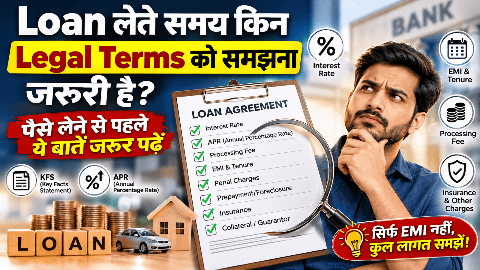 Loan लेते समय किन Legal Terms को समझना जरूरी है? पैसे लेने से पहले ये बातें जरूर पढ़ें